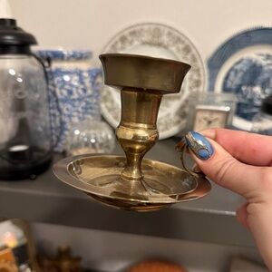 Vintage Brass Candle Holder